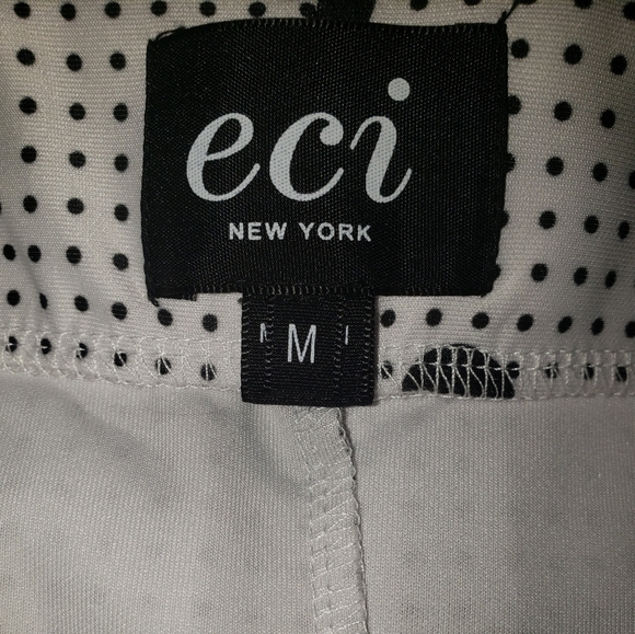 ECI New York white and black polka dot skirt - Picture 3 of 5